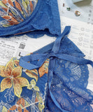 【2色上下セット】刺繡 レース 新作 かわいい 下着 ランジェリー パンツ 紐パン MY8-SHX-6C3195