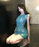 キャバドレス ミニドレス レース カワセクシー タイトドレス おしゃれ 韓国っぽ エレガント 宴会 パーティー XH2-XKD-D355-6911-Jun2