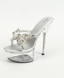 ハイヒール パンプス キャバシューズ かわいい リボン 4色 かわいい MY5-JJ-190-Q13