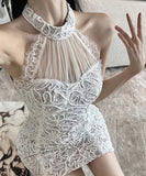 ミニドレス キャバドレス 新作 レース 透け感 かわいい MY2-LQE-5375H449