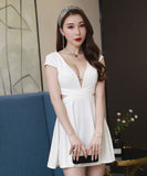 【3色】ミニドレス キャバドレス 新作 かわいい 谷間魅せ セクシー 体型カバー MY2-GDL-3541