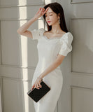 ひざ丈ドレス ドレス 新作 フリル かわいい ゴージャス MY2-ZED882609BH506