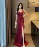 ロングドレス パーティードレス ゴージャス セクシー 脚長効果 MY2-YM9151