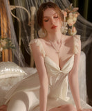 3色 ベビードール ルームウエア 新作 パジャマ 透け感 MY8-GRJ3434