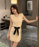 【リボン付き】ミニドレス セクシー 勝負 かわいい ゴージャス 高見え MY2-RY-LV1972