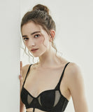 【4色上下セット】ブラジャー パンティ 新作 レース 透け感 かわいい MY8-YC-W8813