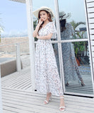 【2色】サマードレス サンドレス かわいい 花柄 通気 MY2-XMM-6787