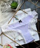 【5色】パンツ パンティ レース かわいい フリル リボン 柔らかい MY8-LSJ-9688