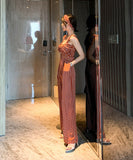 ワイドパンツ オールインワン 新作 かわいい 韓国ファッション 高品質 手作り MY2-JY1885