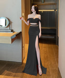 ロングドレス パーティー ドレス 新作 3色 オフショルダー セクシー MY2-YM9142