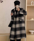 カシミヤコート 新作 チェック柄 コート ゴージャス 高品質 高見え MY2-ZDM2316