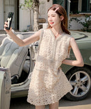 ミニドレス 結婚式 パーティー レース かわいい 高品質 MY2-LML-004