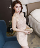 ミニドレス キャバドレス 新作 刺繡 透け感 セクシー 脚長効果 MY2-GDL-G343