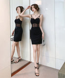 ミニドレス キャバドレス 新作 透け感 かわいい 指名 MY2-LQE-9504H350