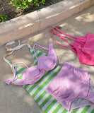 【2色】ビキニ 水着 かわいい 新作 谷間魅せ セクシー SNS映え最適 MY7-DP-A31583