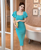 【2色】ドレス ひざ丈ドレス 新作 かわいい パーティー 宴会 MY2-JY20427