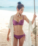 パープル ビキニ 温泉 水着 海 リゾート かわいい YN7030