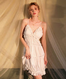 パジャマ ルームウェア セクシー フリル かわいい 2色 新作 MY8-FY432