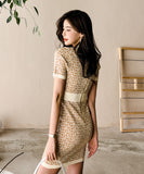 ミニドレス ドレス ゴージャス 高見え ニット MY2-MLS7203