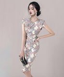 ひざ丈ドレス レース パーティードレス 刺繡 蝶 かわいい 高品質 MY2-ZED880888E