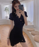 ミニドレス ニット 新作 かわいい 激得 3色 キャバドレス MY2-MLS4647