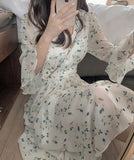 サマードレス ロングドレス 花柄 かわいい 涼しい 通気性抜群 MY2-XSD-833WP