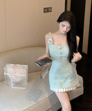 ミニドレス ドレス かわいい 高見え 脚長効果 高品質 工場直販 MY2-LE-r271