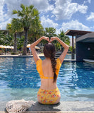 水着 ビキニ タンキニ かわいい モノキニ 花柄  YN7029