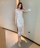 ロングドレス レース パーティードレス エレガント 高見え MY2-MLS5574