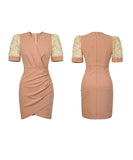 【自社匠手作り絶品】ミニドレス ドレス 新作 ゴージャス レース かわいい MY2-JY20340