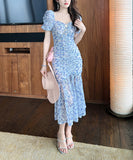 【匠手作り】ロングドレス パーティードレス 新作 花柄 大人 かわいい 透け感 MY2-JY20057