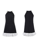 ミニドレス 新作 かわいい フリル キラキラ 高級感 MY2-CZ-L4080