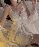 【ドレス単品】ベビードール ランジェリー 立体感 蝶柄 3色 かわいい フリル レース MY8-GR4099