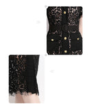 ひざ丈ドレス 新作 ドレス ゴージャス セクシー 高級感 レース MY2-ZY-6928#607