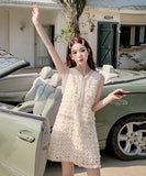 ミニドレス 結婚式 パーティー レース かわいい 高品質 MY2-LML-004