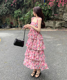 ロング丈 サンドレス サマードレス かわいい 新作 ワンピース MY2-HYX-1128