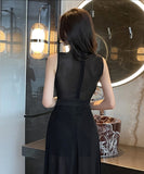 ロングドレス 新作 セクシー パーティードレス 透け感 セクシー MY2-YM9141