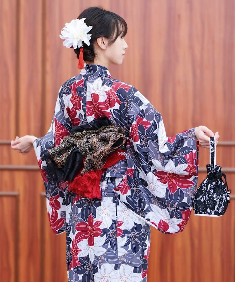 二部式 浴衣 3点セット 浴衣帯セット 花見 花火大会 浴衣セット