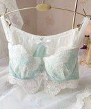 【3色上下セット】ランジェリー ブラジャー レース セクシー 刺繍 YT8-DLXB030-1