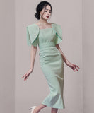 ロングドレス 新作 着痩せ 高見え セクシー YT2-JW0940NE49