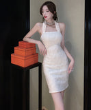 ミニドレス セクシー レース 高見え 背露出 YT2-MLS5731