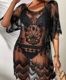 【2色】サンドレス レース セクシー 海辺 YT2-MX-ZS2154