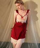 【3色】パジャマ  ルームウェア レース 新作 レース YT8-FY439