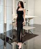 ロングドレス セクシー 新作 高見え 背露出 YT2-YM9123