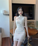 ミニドレス セクシー レース 高見え 新作 YT2-MLS4098