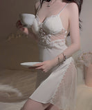 3色 パジャマ ルームウェア セクシー透け感 YT8-GR3253