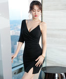 ミニドレス 新作 高見え セクシー 高級感 YT2-XYD2317