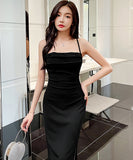 ロングドレス セクシー 新作 高見え 背露出 YT2-YM9123