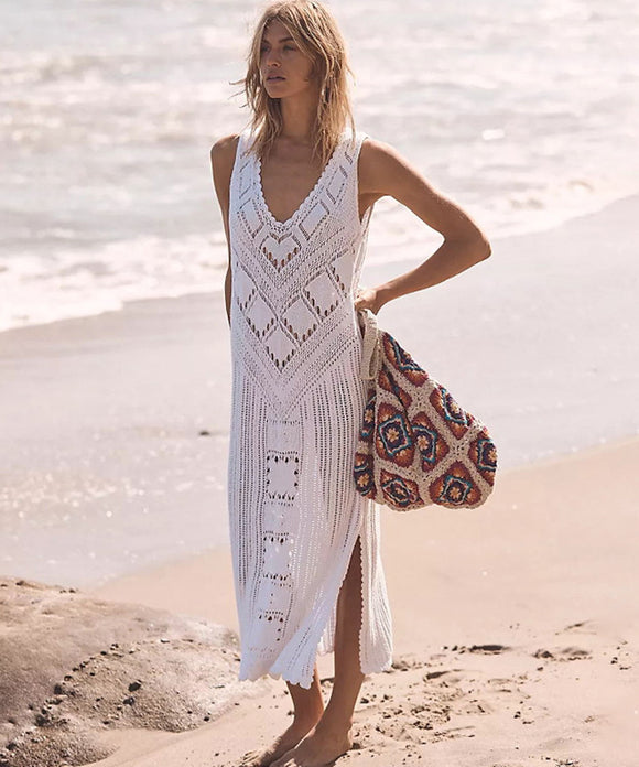 【4色】サンドレス セクシー ニット 旅行 海辺 YT2-MX-ZS1769