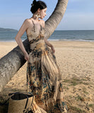 サンドレス  背露出 新作 花柄 セクシー YT2-AQR8553